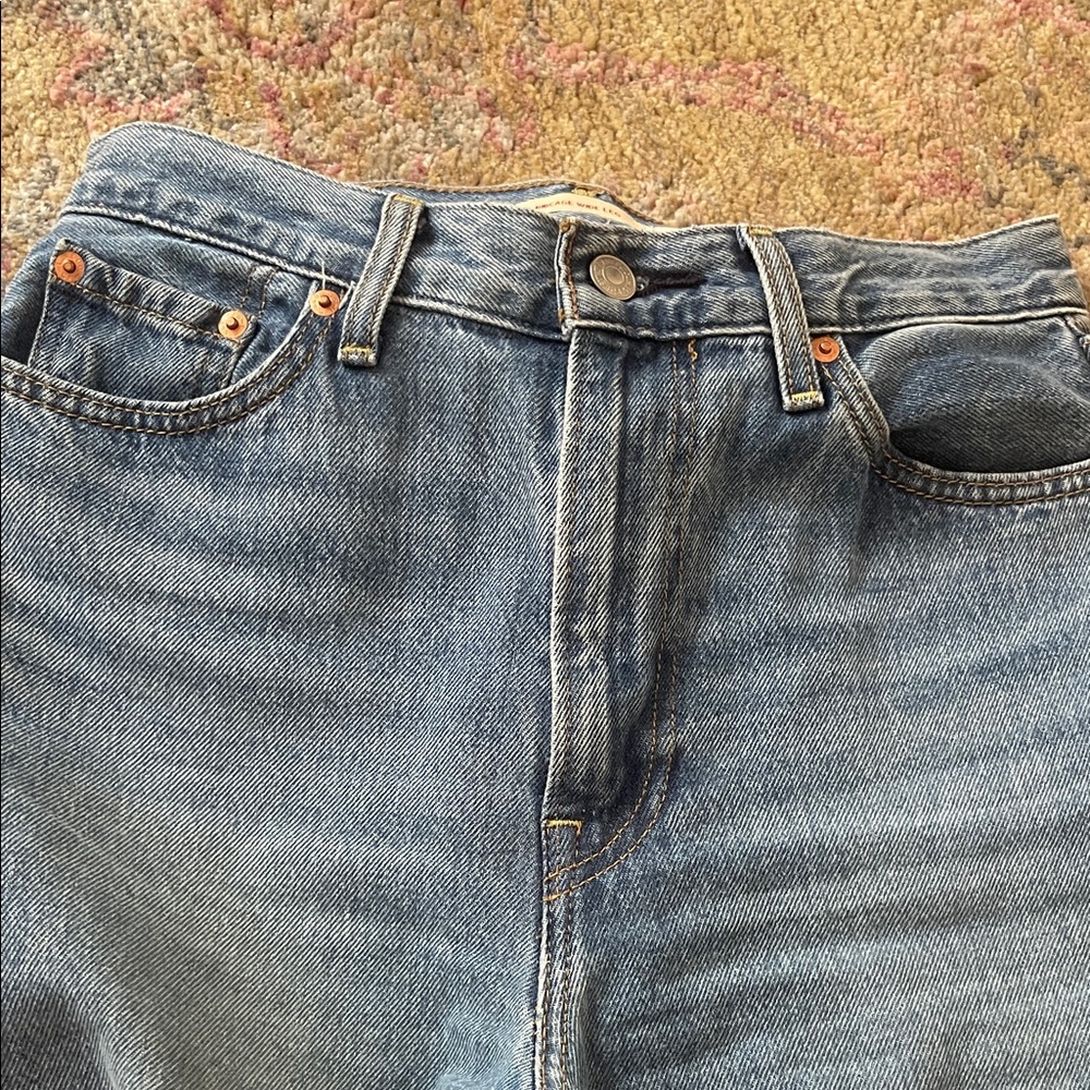 Levi's Ribcage Wide Leg Jeans, EUC, Size 26, Wash: not the same - Picture 5 of 7